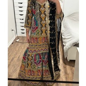 Sharara Muticoloured Suit